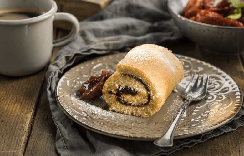 Recept → Medová roláda s lekvárom