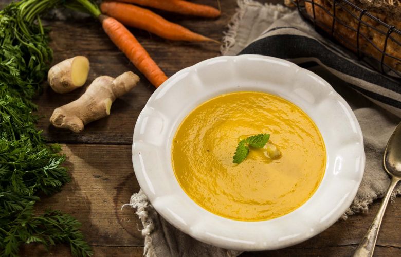Recept → Pikantná mrkvovo-zázvorová polievka Recept → Pikantná mrkvovo-zázvorová polievka
