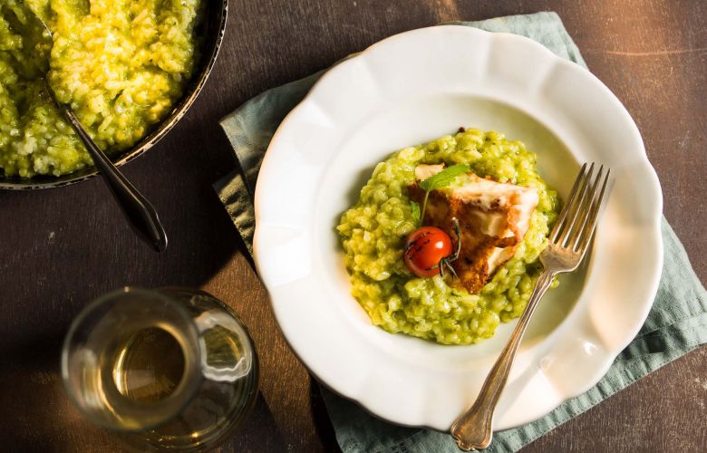 Recept → Rizoto s grilovaným syrom Recept → Rizoto s grilovaným syrom