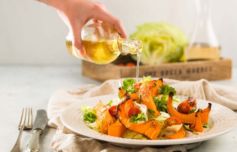 Recept → Šalát s pečenou tekvicou Recept → Šalát s pečenou tekvicou