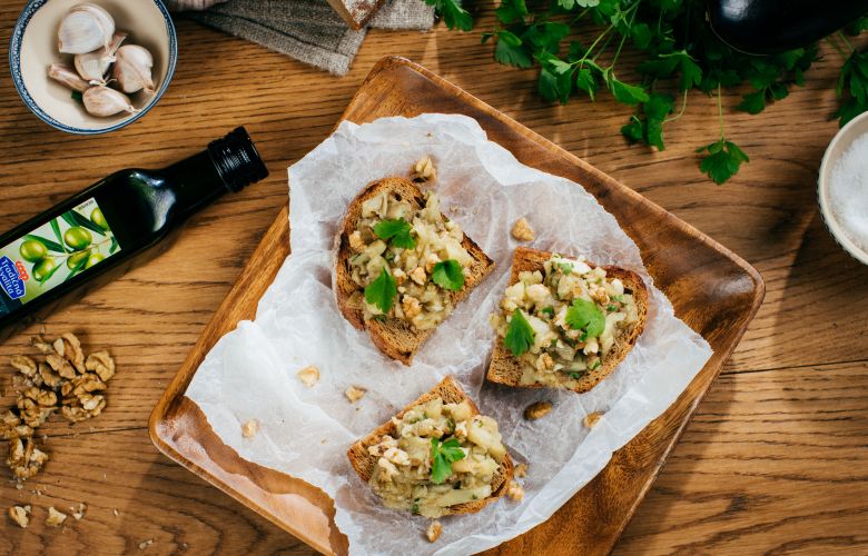 Recept → Tatarák z pečených baklažánov