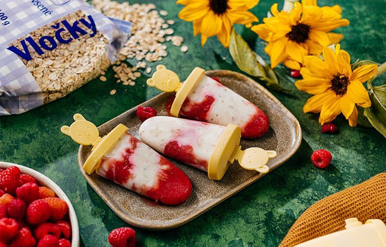 Recept → Domáce malinové nanuky