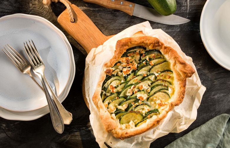 Recept → Slaný cuketový koláč Recept → Slaný cuketový koláč