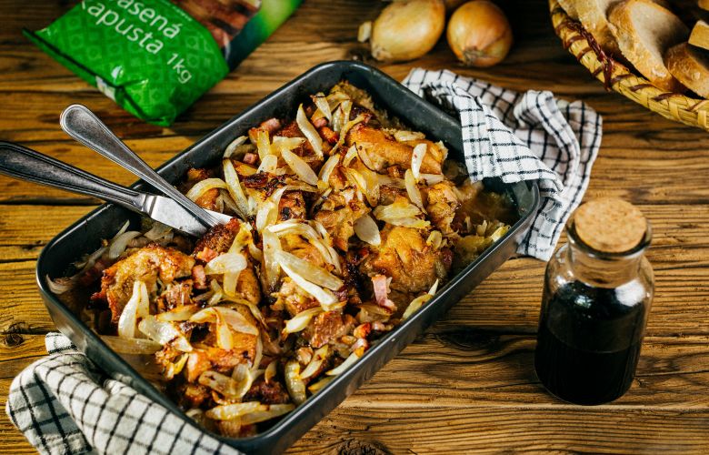 Recept → PEČENÉ BRAVČOVÉ PLECE S KYSLOU KAPUSTOU Recept → PEČENÉ BRAVČOVÉ PLECE S KYSLOU KAPUSTOU