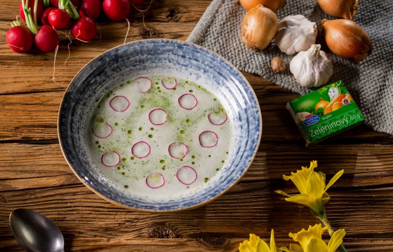 Recept → Reďkovková krémová polievka Recept → Reďkovková krémová polievka