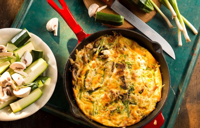 Recept → Šampiňónovo-cuketová panvica so syrom Recept → Šampiňónovo-cuketová panvica so syrom