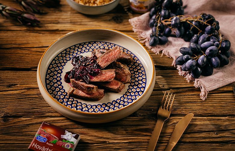 Recept → HOVÄDZIA ROŠTENKA S OMÁČKOU Z ČERVENÉHO HROZNA Recept → HOVÄDZIA ROŠTENKA S OMÁČKOU Z ČERVENÉHO HROZNA
