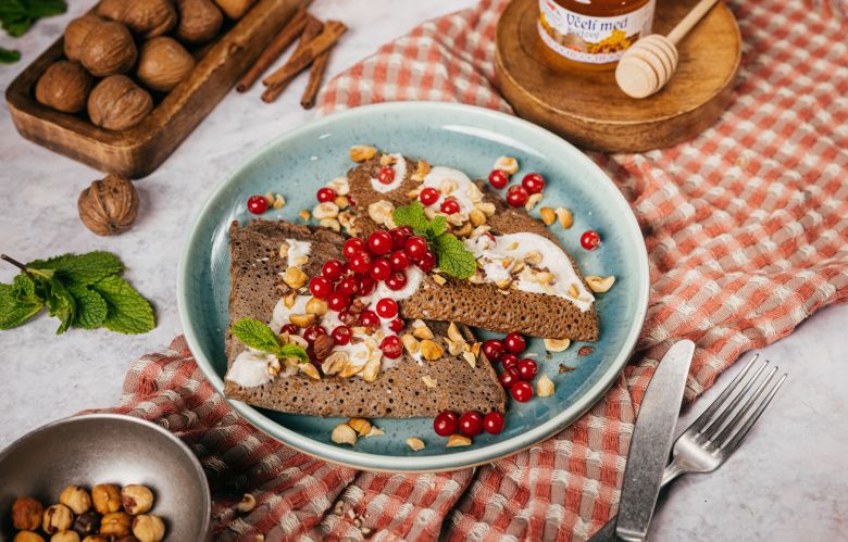 Recept → PLNENÉ SLADKÉ POHÁNKOVÉ PALACINKY