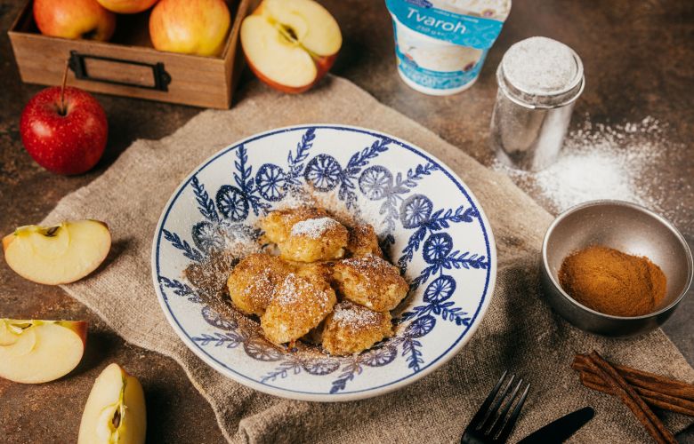 Recept → TVAROHOVO-JABLKOVÉ HRUDKY 