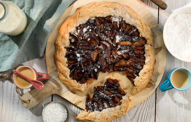 Recept → Orechový tart so slivkami Recept → Orechový tart so slivkami
