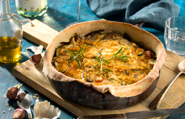 Recept → Slaný koláč s posýpkou a letnou zeleninou Recept → Slaný koláč s posýpkou a letnou zeleninou
