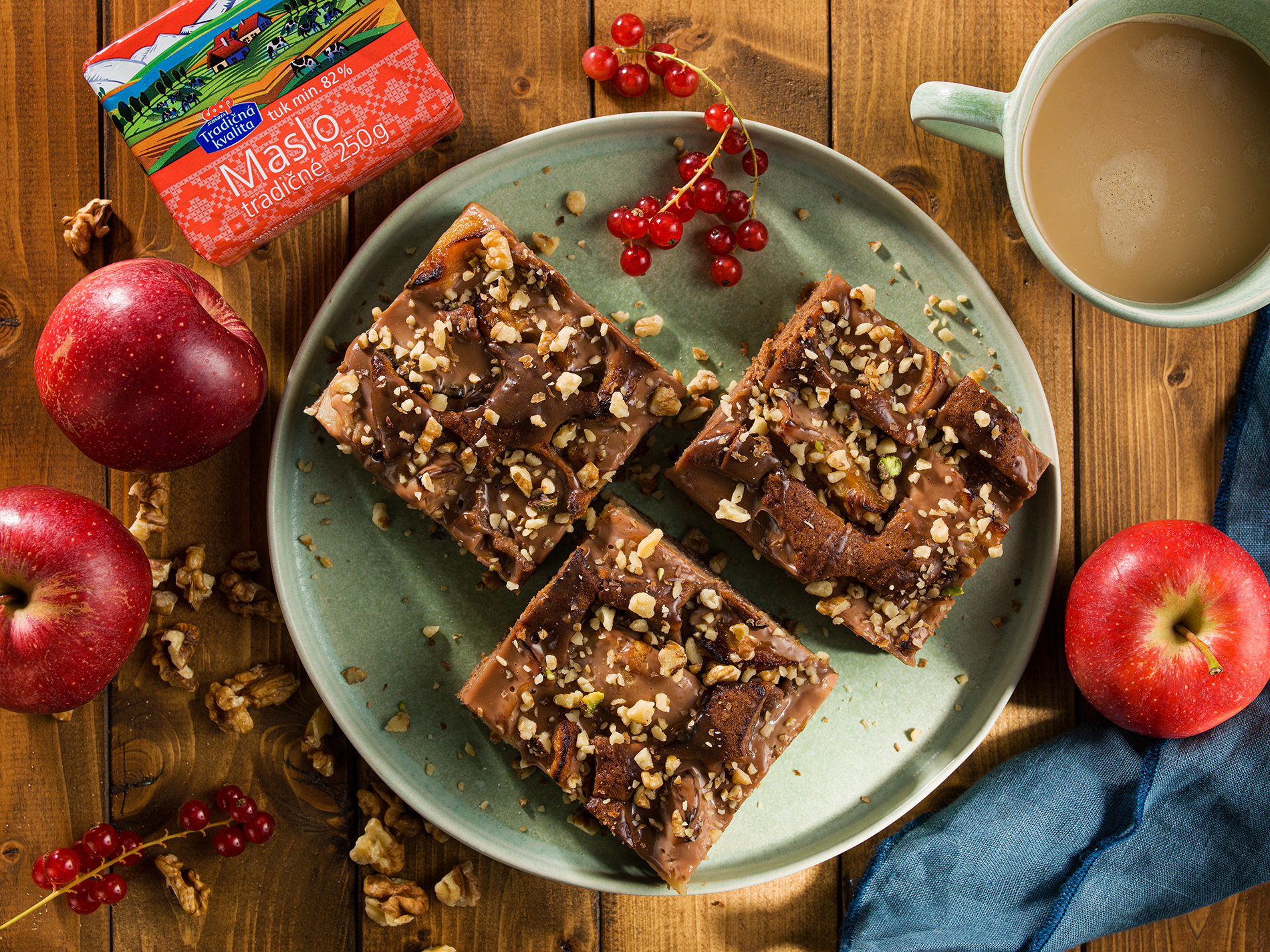 Jablkovo-gaštanové brownies